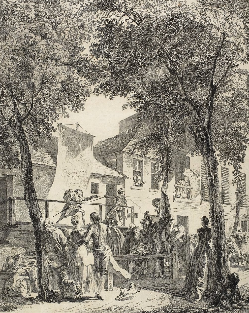 A körúti felvonulás, 1760 alkotó: Antoine Jean Duclos
