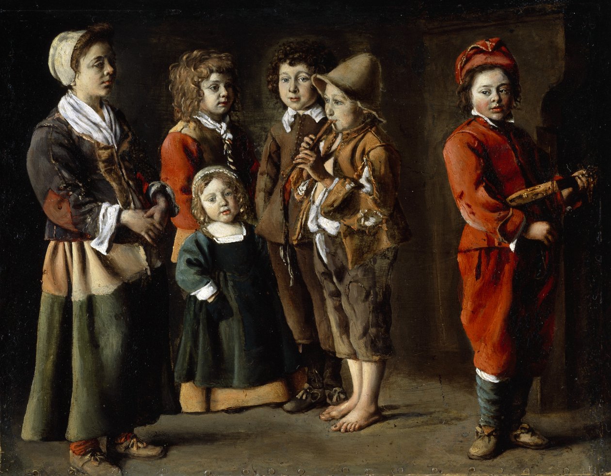 Parasztgyermekek, 1630-40 körül (olaj, réz) alkotó: Antoine (attr. to) Le Nain