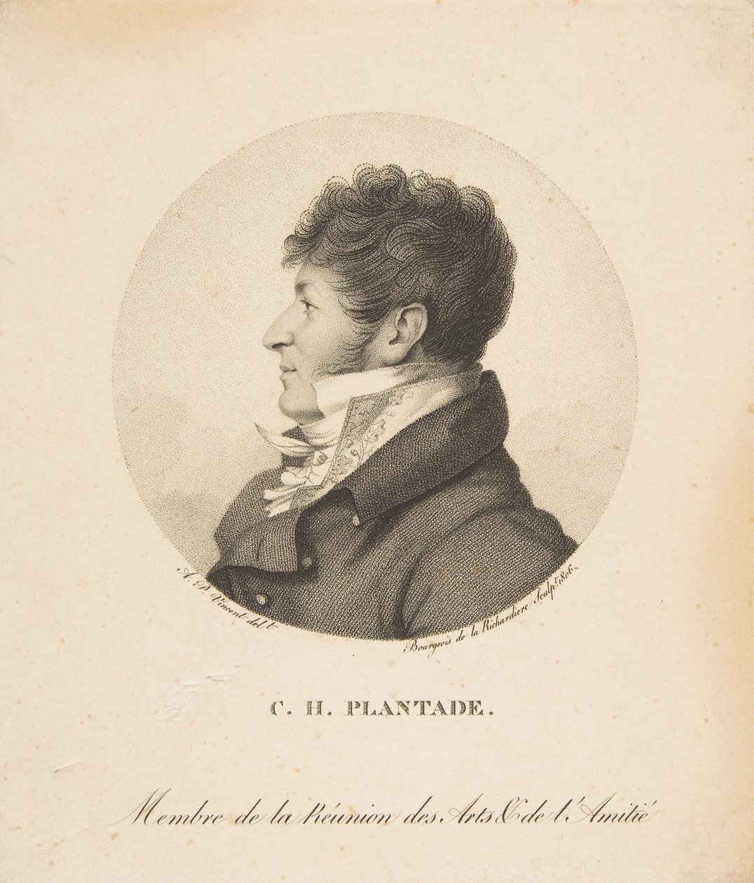 Charles Henri Plantade, 1806. alkotó: Antoine Achille Bourgeois de La Richardiere