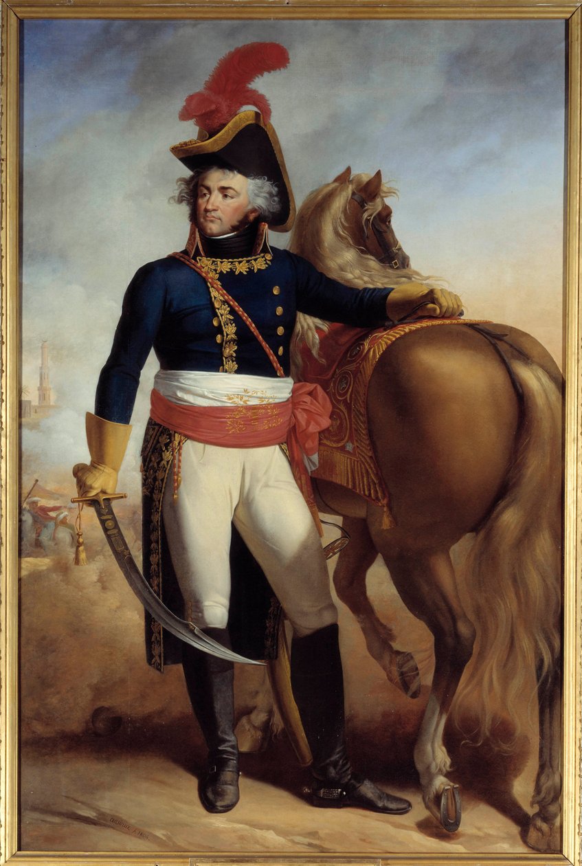 Jean Baptiste Kleber (1753-1800), a Keleti Hadsereg fővezérének egész alakos portréja Antoine Ansiaux (1764-1840) festménye. 1804. Versailles, Chateaux de Versailles et de Trianon - Jean Baptiste Kleber (1753-1800) tábornok egész alakos portréja alkotó: Antoine Ansiaux