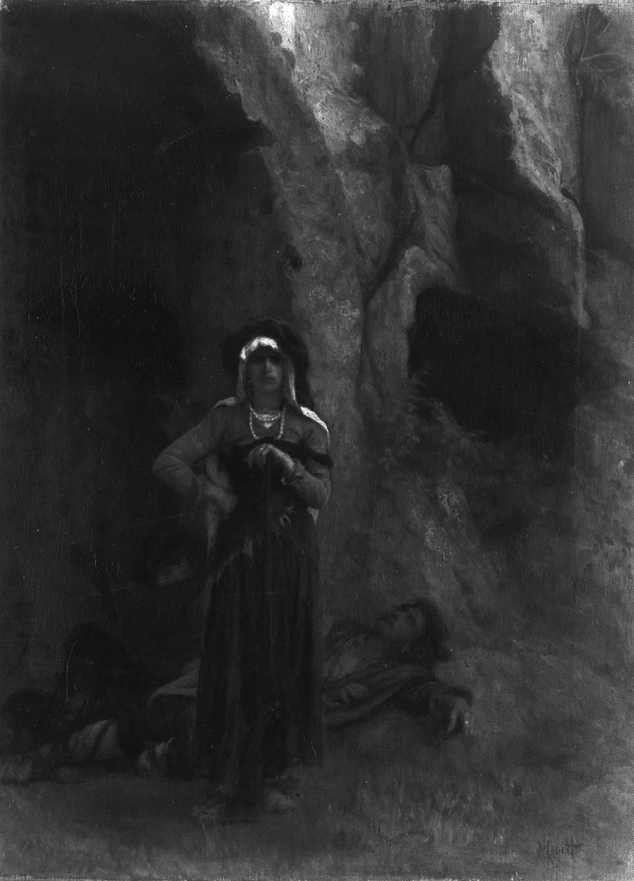 Őrségben, 186070. alkotó: Antoine Auguste Ernest Hebert
