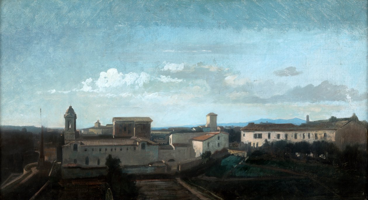 A La Trinite des Monts templom, Róma, 19. század alkotó: Antoine Auguste Ernest Hebert