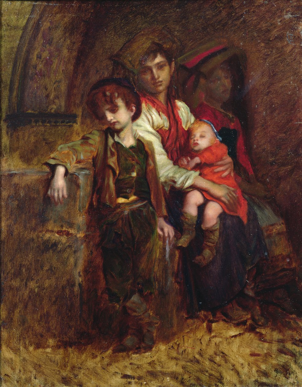 Parasztcsalád alkotó: Antoine Auguste Ernest Herbert or Hebert