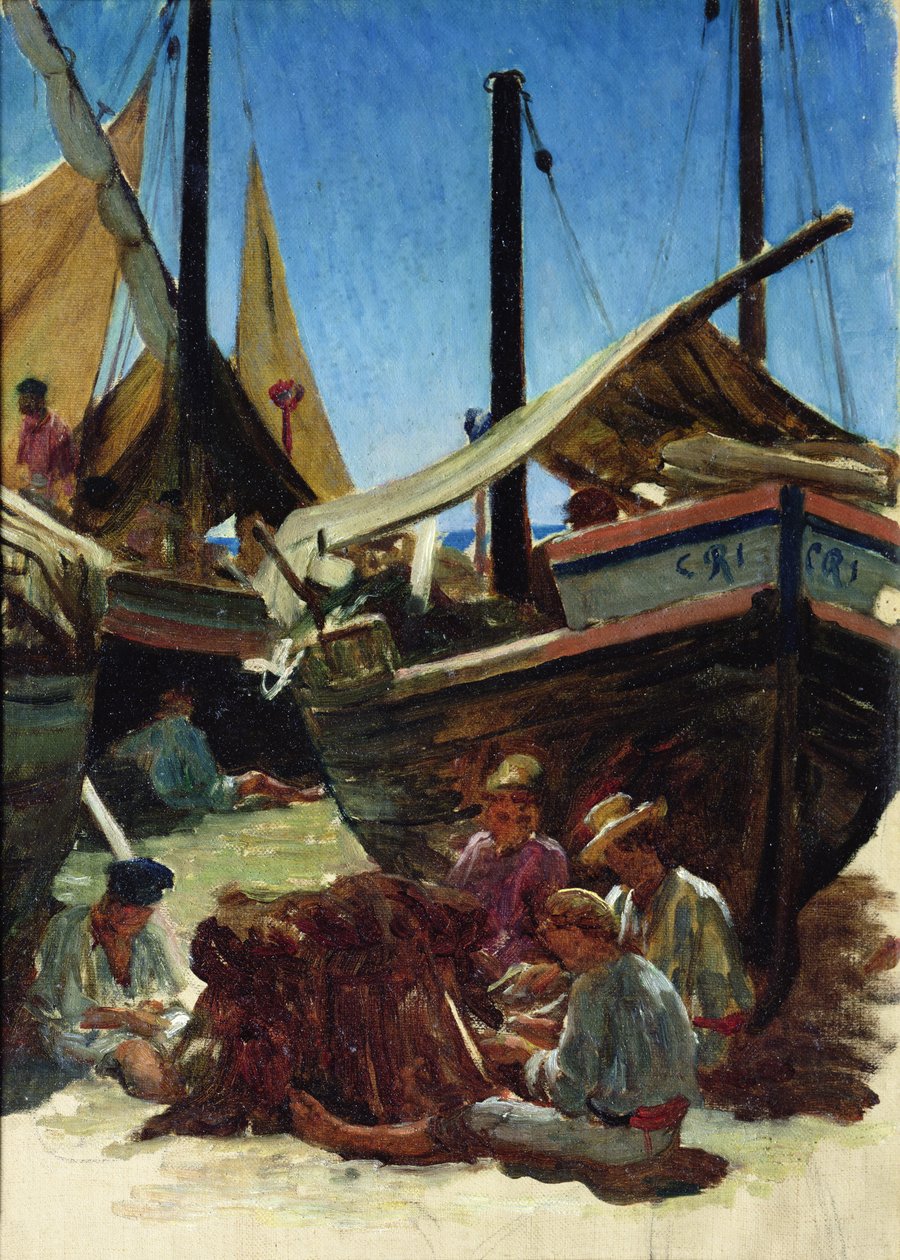 Anzio, a kikötő alkotó: Antoine Auguste Ernest Herbert or Hebert