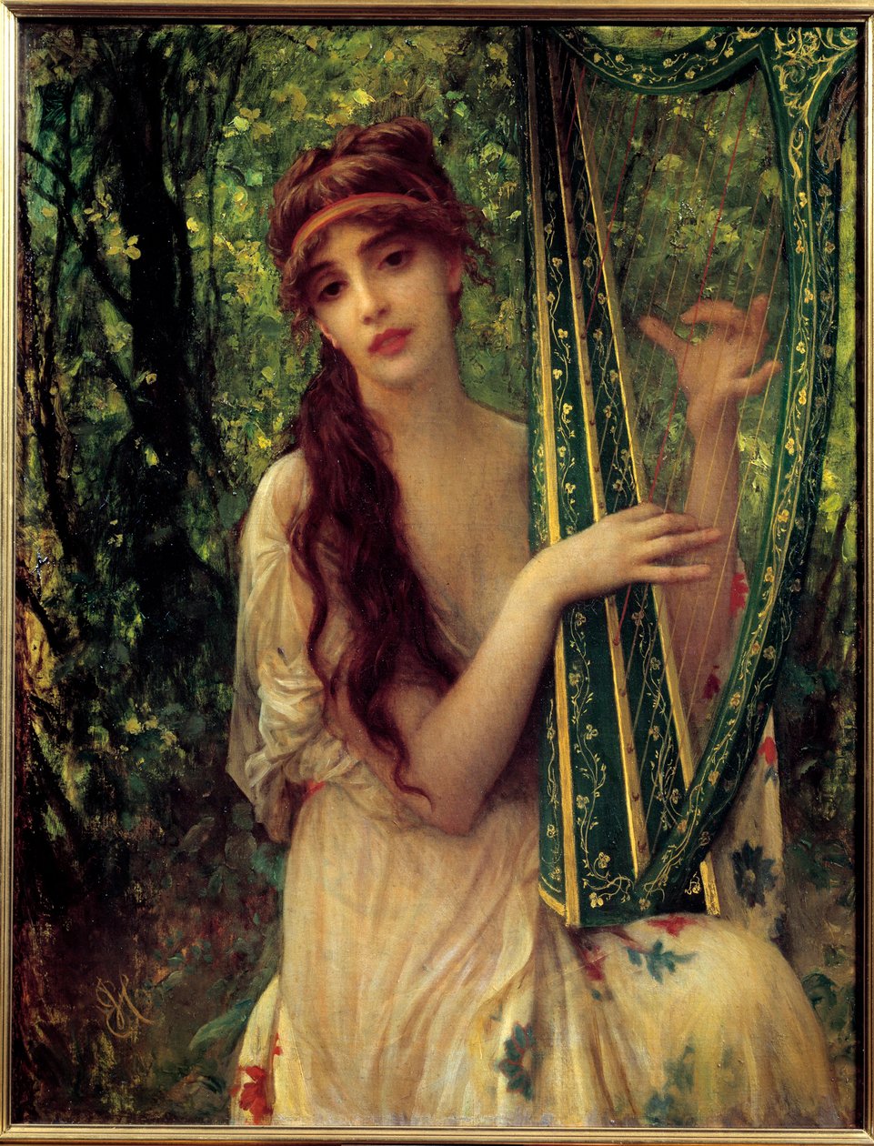 Zene (Agathe Calmel portréja). Ernest Hebert (1817-1908) festménye alkotó: Antoine Auguste Ernest Herbert or Hebert