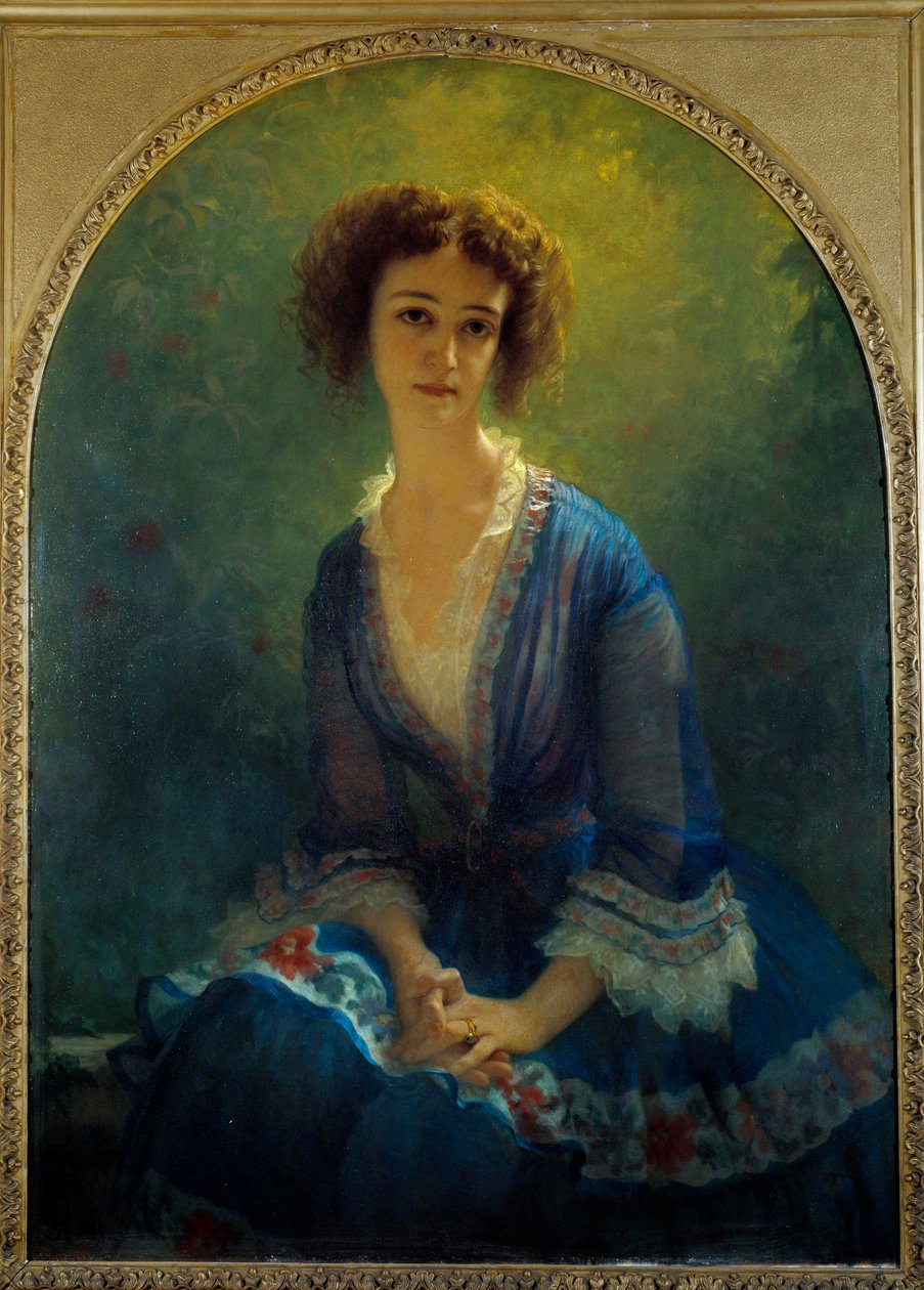 Eugene Pastre grófnő portréja, szül. Celine de Beaulaincourt (1825-1900) Ernest Hebert (1817-1908) festménye 1851 V. 1,16x0,84 m Párizs, Musee Hebert alkotó: Antoine Auguste Ernest Herbert or Hebert