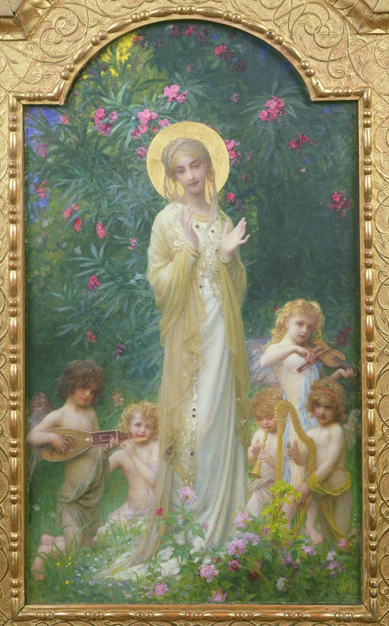 A Szűz a paradicsomban alkotó: Antoine Auguste Ernest Herbert or Hebert