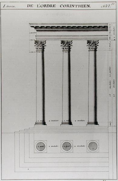 Ms 1031 Fol. 51 The Corinthian Order, "Traite des Orders d