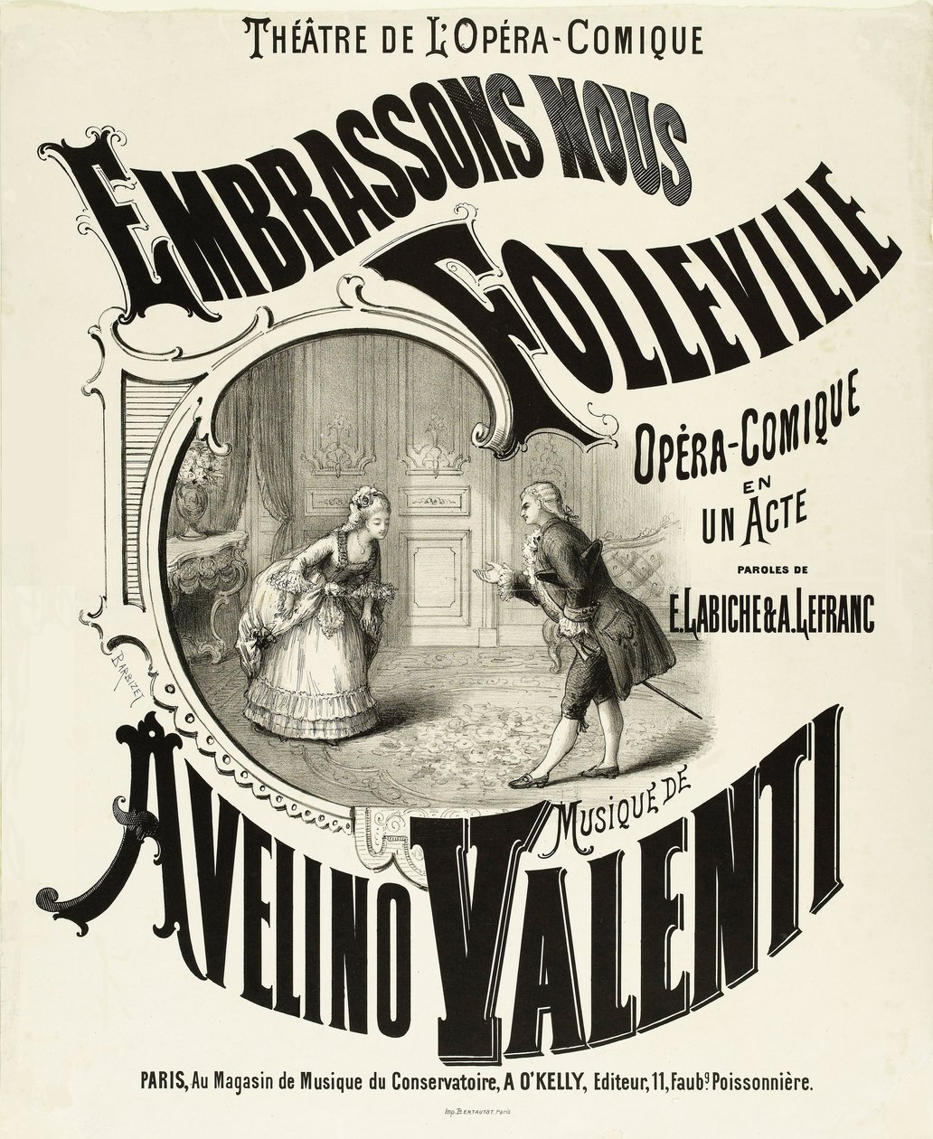 Csókolózzunk, Folleville alkotó: Antoine Barbizet