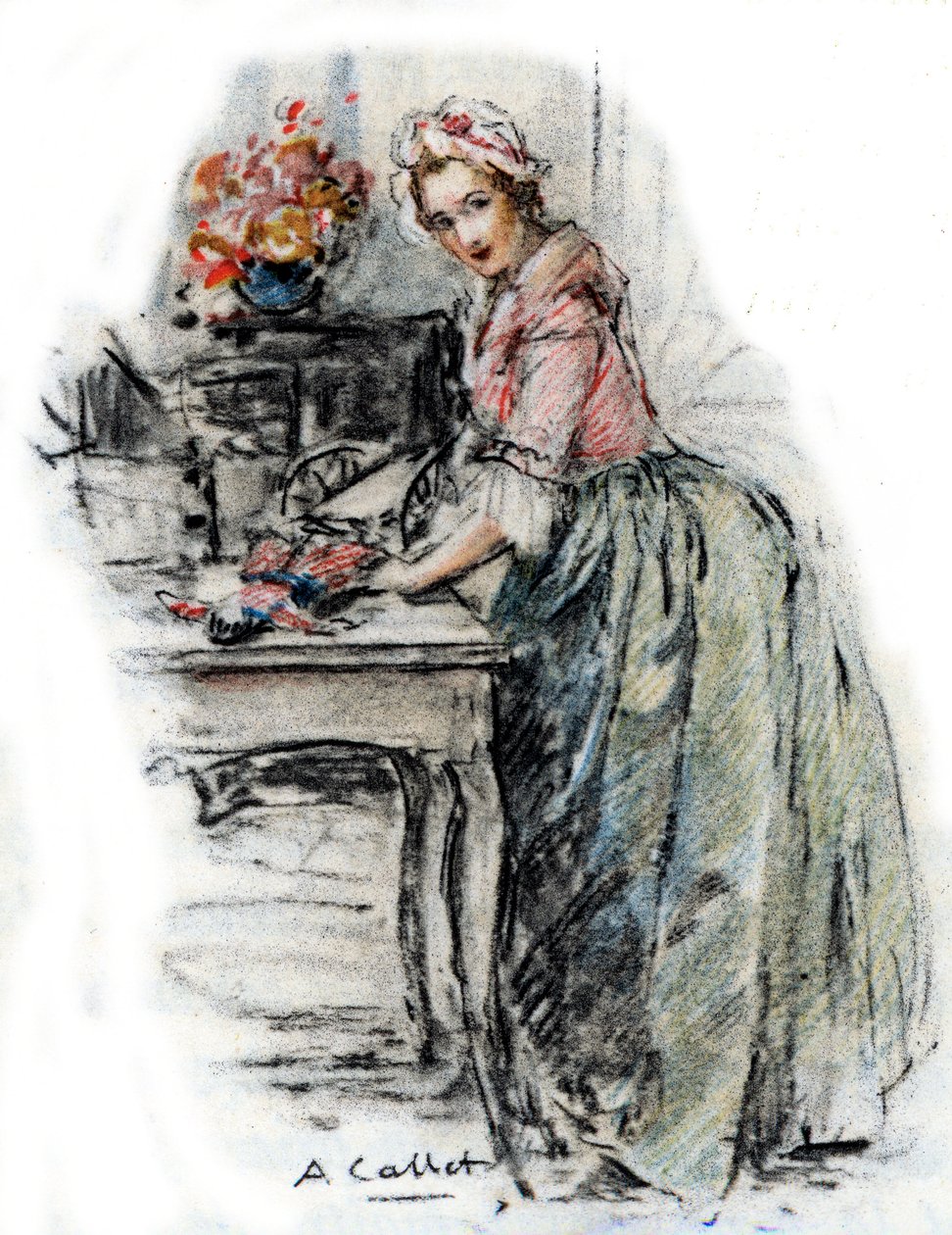 Charlotte portréja alkotó: Antoine Calbet