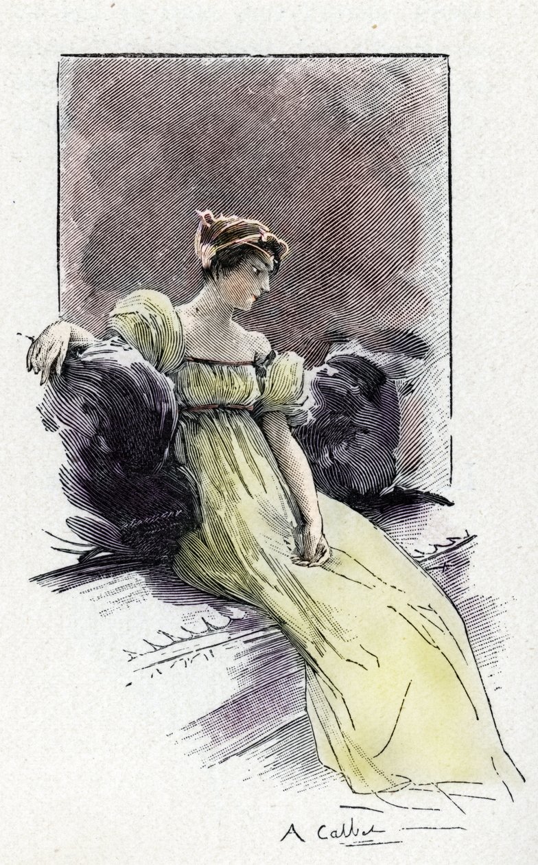 Josephine de Beauharnais (1763-1814) portréja, amikor találkozott Bonaparte Napóleonnal (1769-1821) 1795 körül (Josephine de Beauharnais portréja közvetlenül Bonaparte Napóleonnal való házassága előtt alkotó: Antoine Calbet