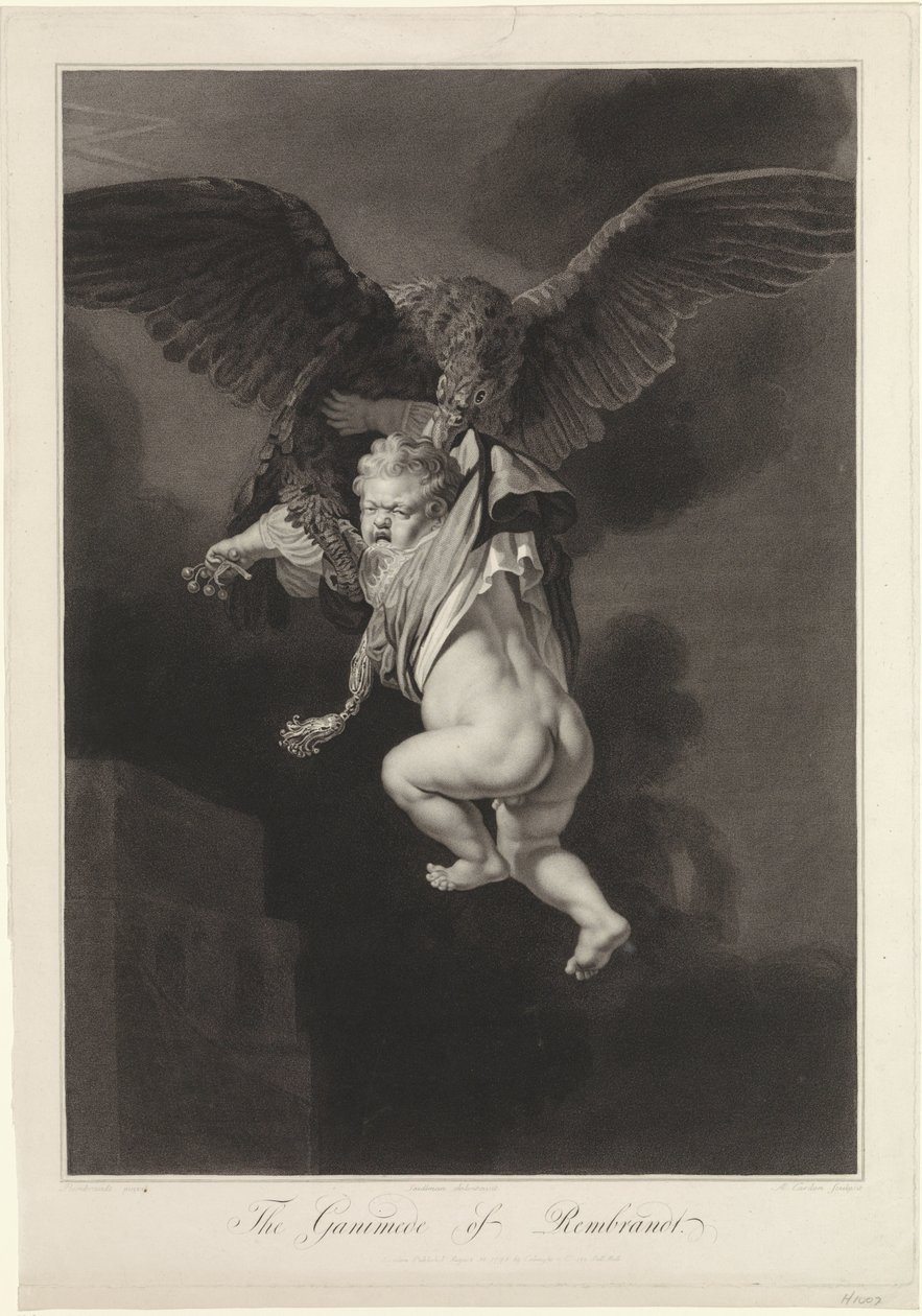 Jupiter és Ganymedes alkotó: Antoine Cardon