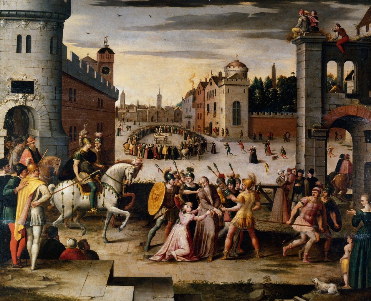 Thomas More VIII. Henrik angol kancellár letartóztatása és kivégzése 1541-1599 alkotó: Antoine Caron