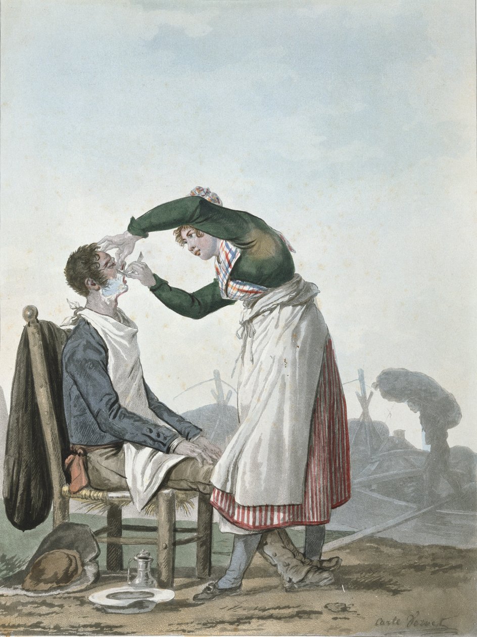 Egy borotválkozó ütő alkotó: Antoine Charles Horace Vernet