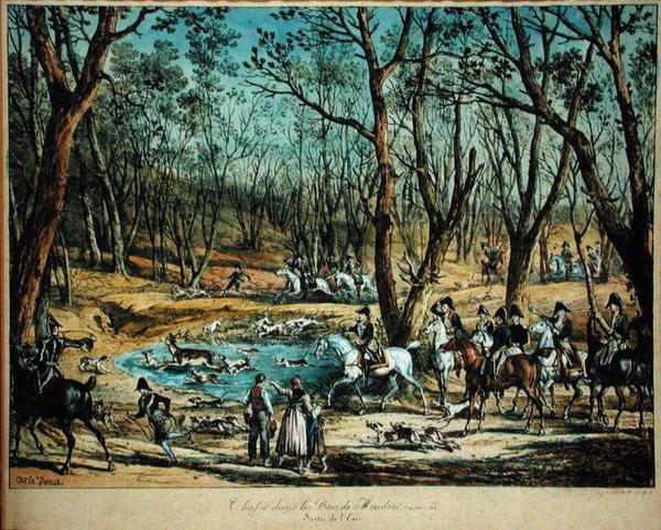 Vadászat a meudoni erdőben, 1819. március 29 alkotó: Antoine Charles Horace Vernet
