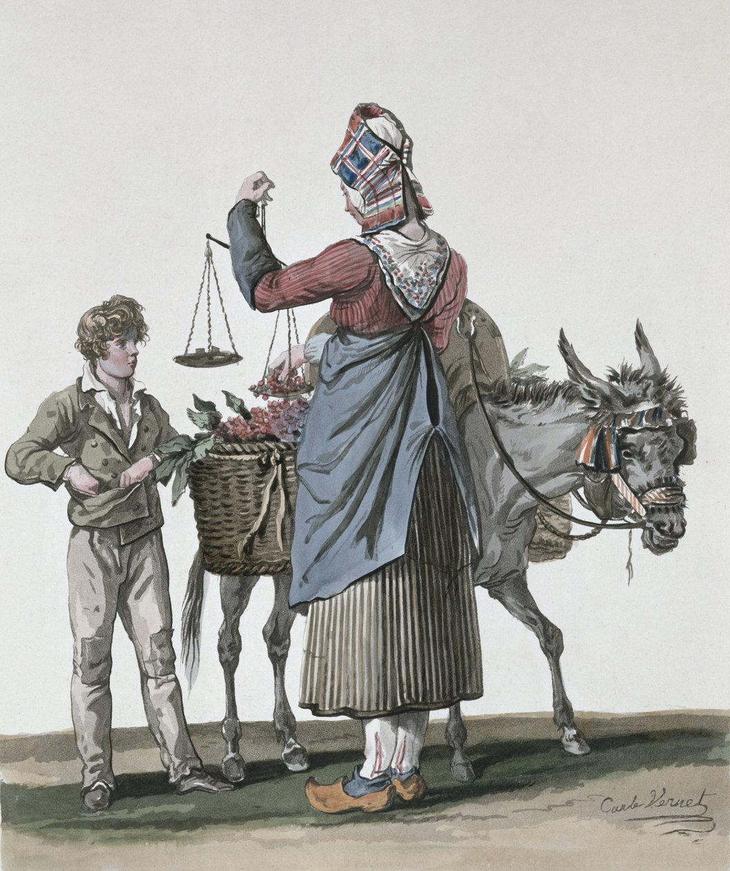A cseresznye eladó alkotó: Antoine Charles Horace Vernet