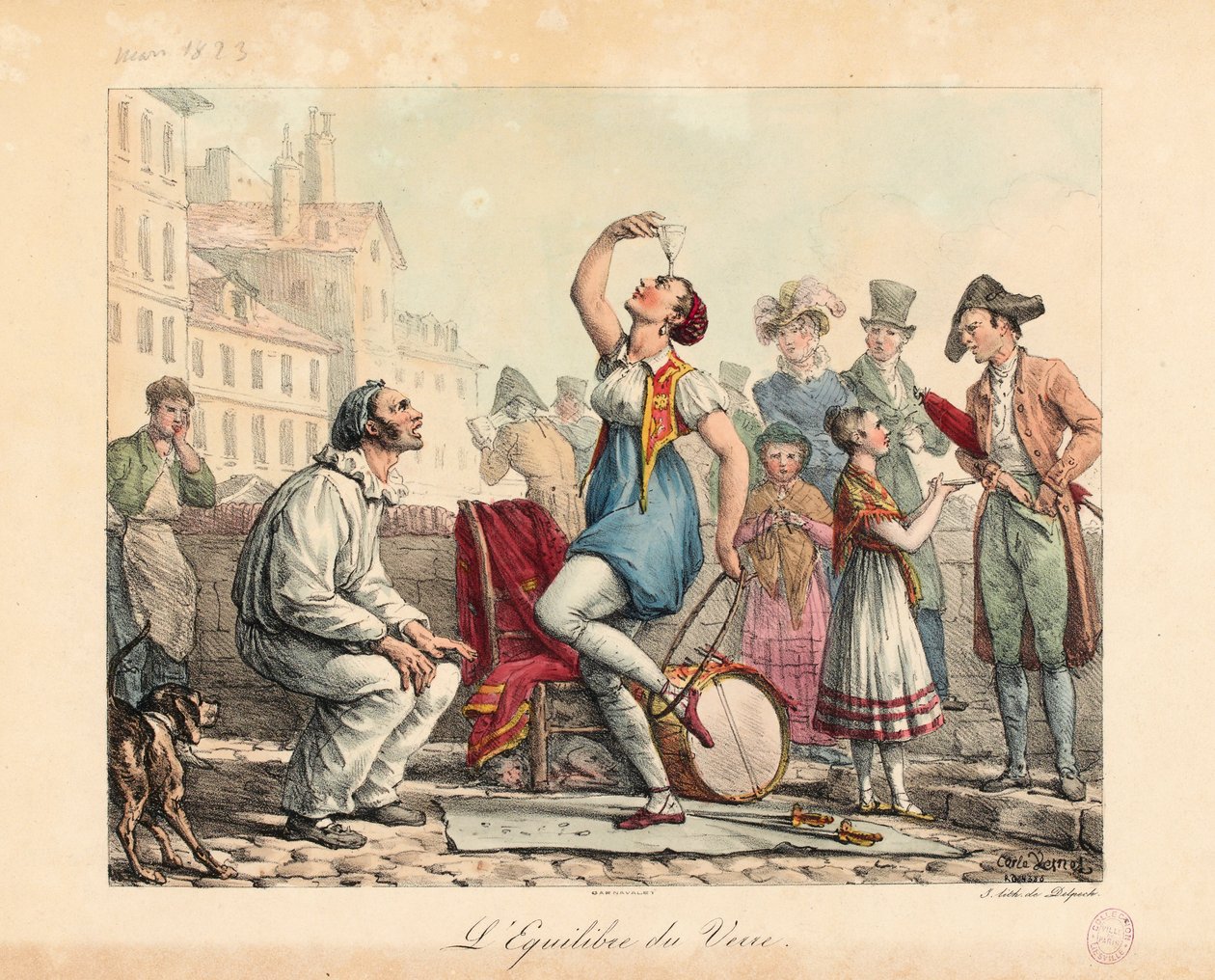 Az üvegkiegyensúlyozó, 1815-30 alkotó: Antoine Charles Horace Vernet