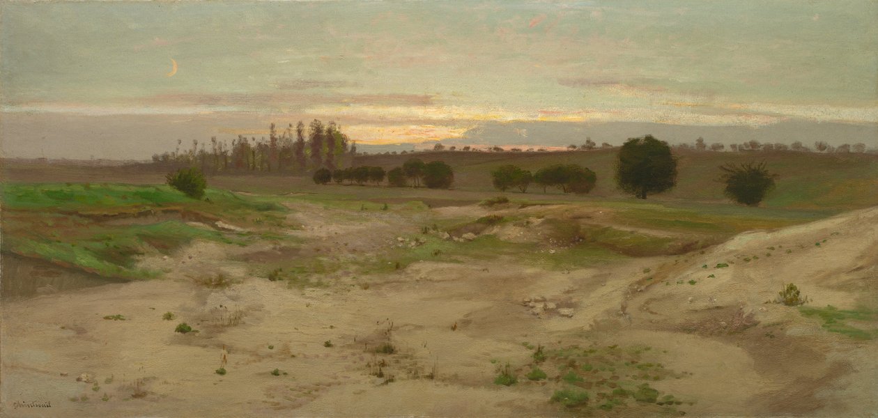 A Mulcenti Mályoggödör: (olaj, papír, kartonra rögzítve, rétegelt lemezre rögzítve) alkotó: Antoine Chintreuil