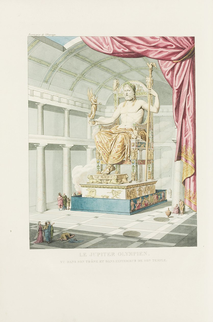 Az Olimpiai Jupiter: avagy Az ókori szobrászat művészete, Frontispiece alkotó: Antoine Chrysostome Quatremère de Quincy