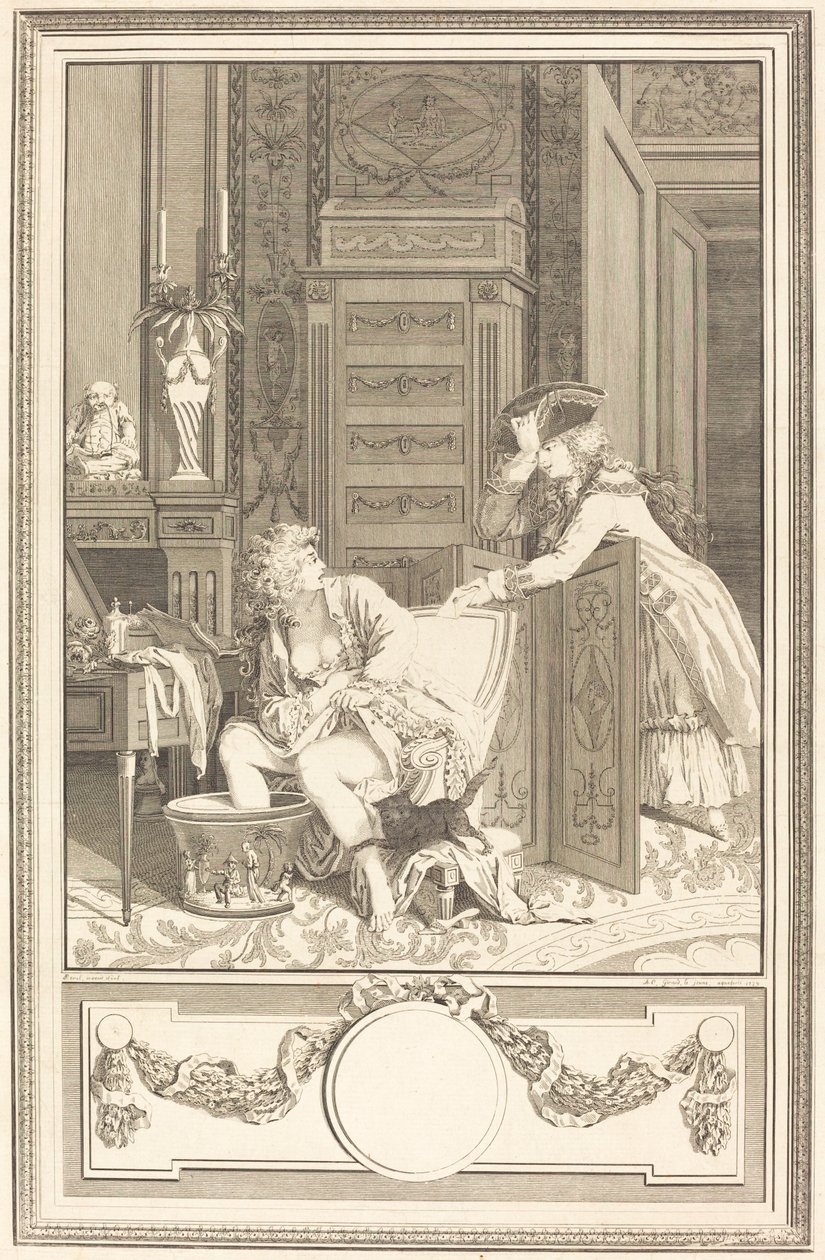A Lábfürdő alkotó: Antoine Cosme Giraud after Antoine Borel