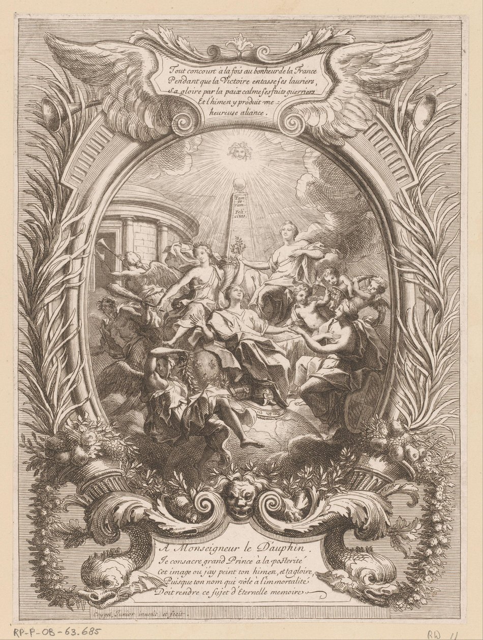 A Dauphin hírnevének allegóriája alkotó: Antoine Coypel