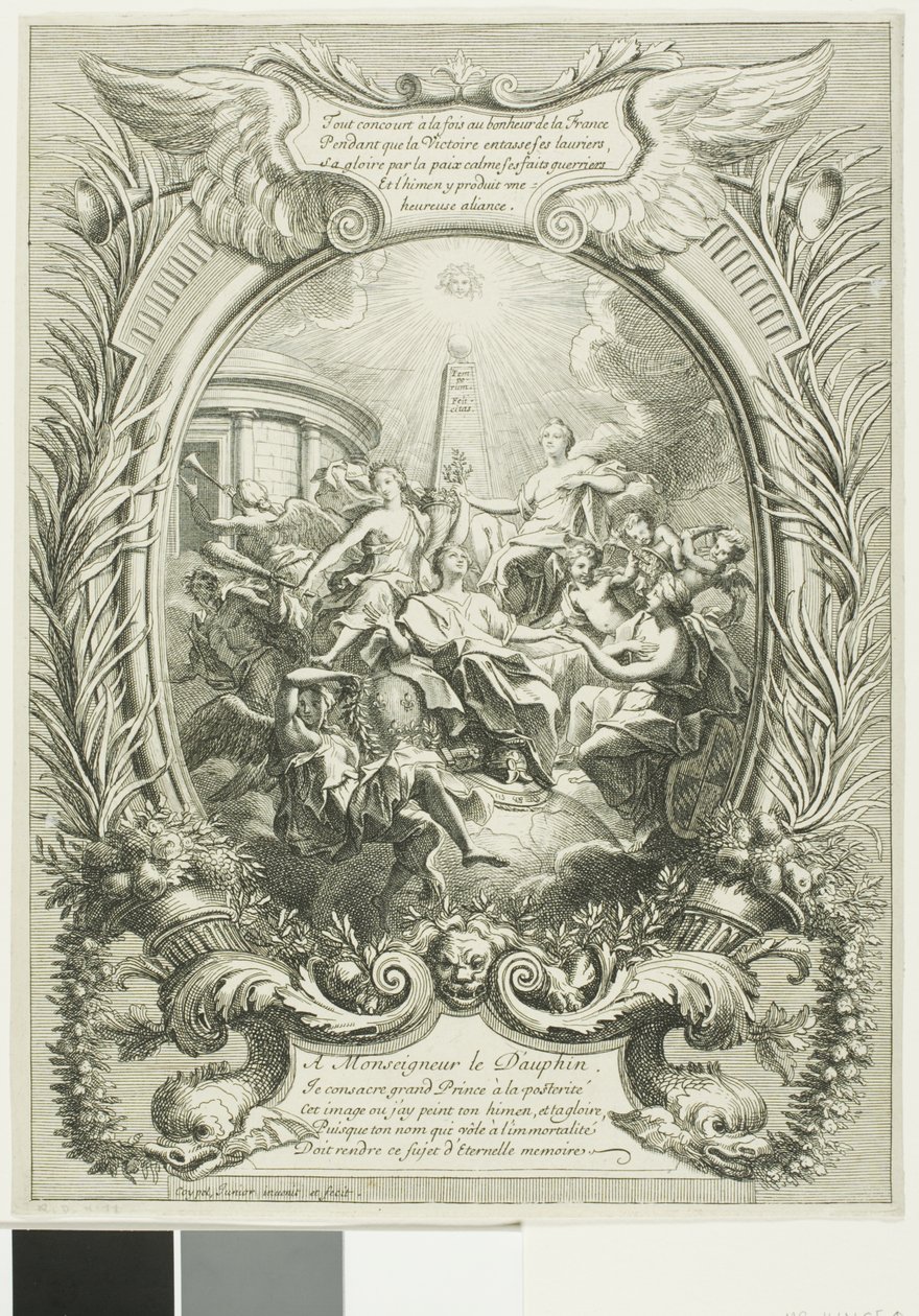 A Dauphin dicsőségének allegóriája alkotó: Antoine Coypel