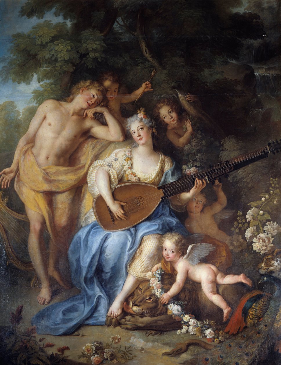 Angelique de Varangeville (1683 -? ) „” Villars hercegnő portréja” részlete. Antoine Coypel (1661-1722) festménye alkotó: Antoine Coypel