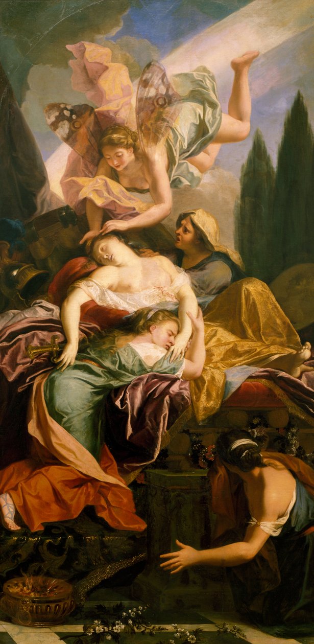 Dido halála alkotó: Antoine Coypel