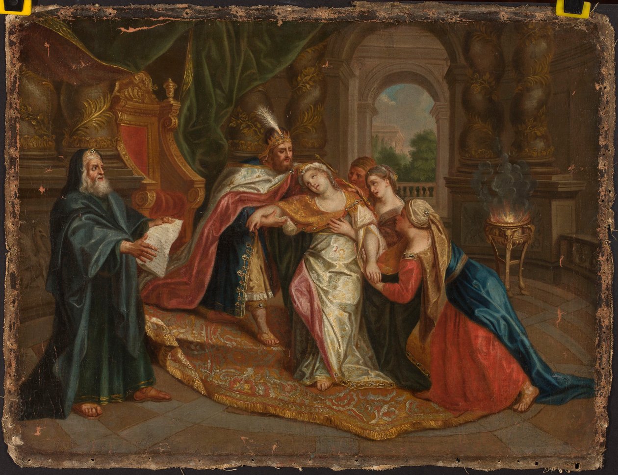 Eszter és Ahasvérus alkotó: Antoine Coypel