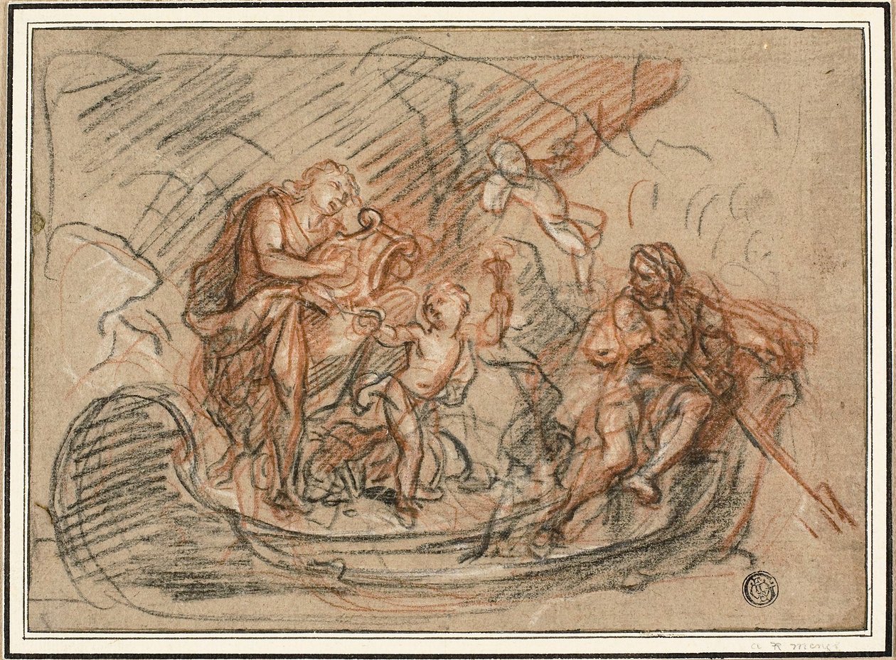 Orpheusz a Styx folyón alkotó: Antoine Coypel