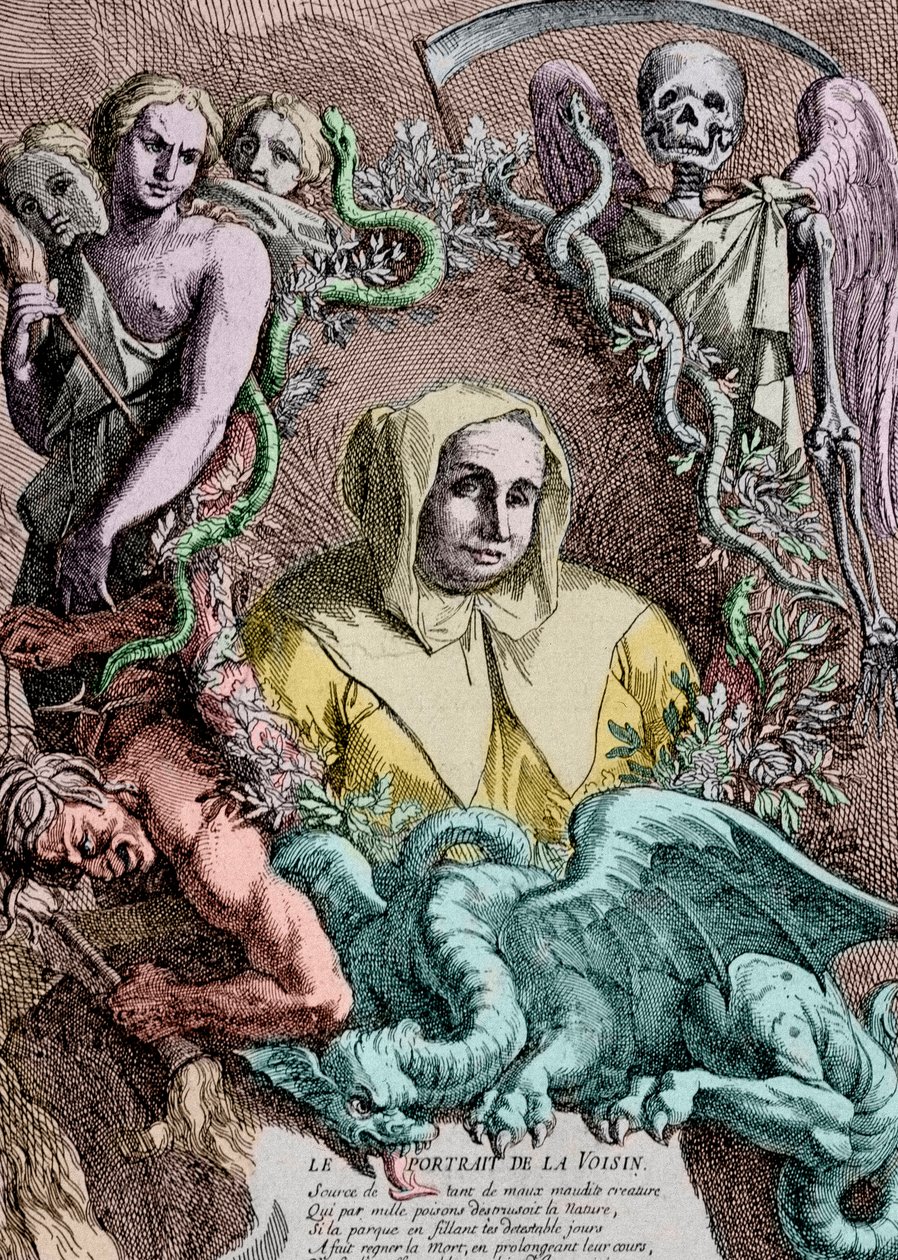 Catherine Deshayes portréja, A. Coypel (metszet) alkotó: Antoine Coypel