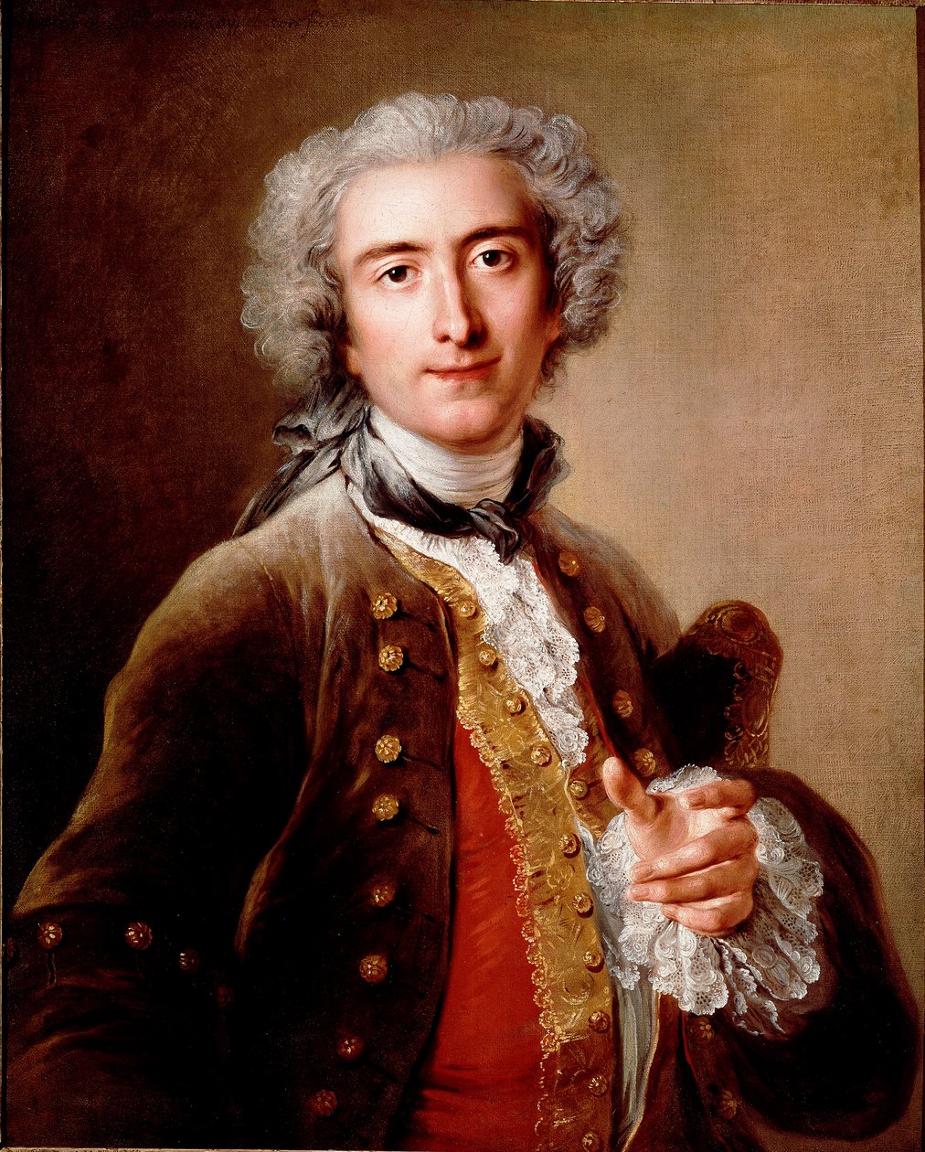 Philippe Coypel, a művész testvérének portréja Charles Antoine Coypel festménye (1696-1752) 1732 Dim. 75x61 cm Párizs, Louvre múzeum alkotó: Antoine Coypel