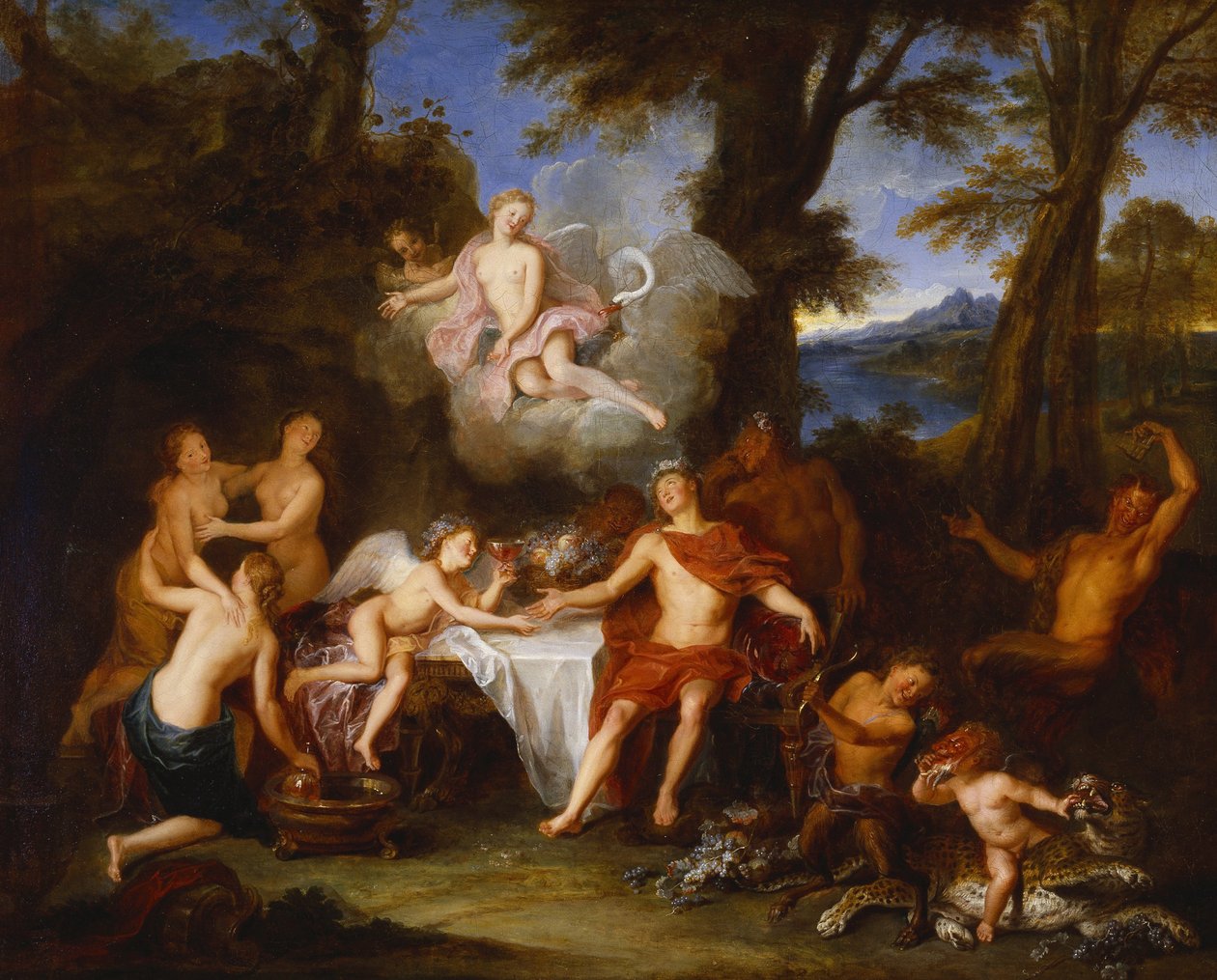 Bacchus és Cupido szövetsége, 1702 körül (olaj, vászon) alkotó: Antoine Coypel