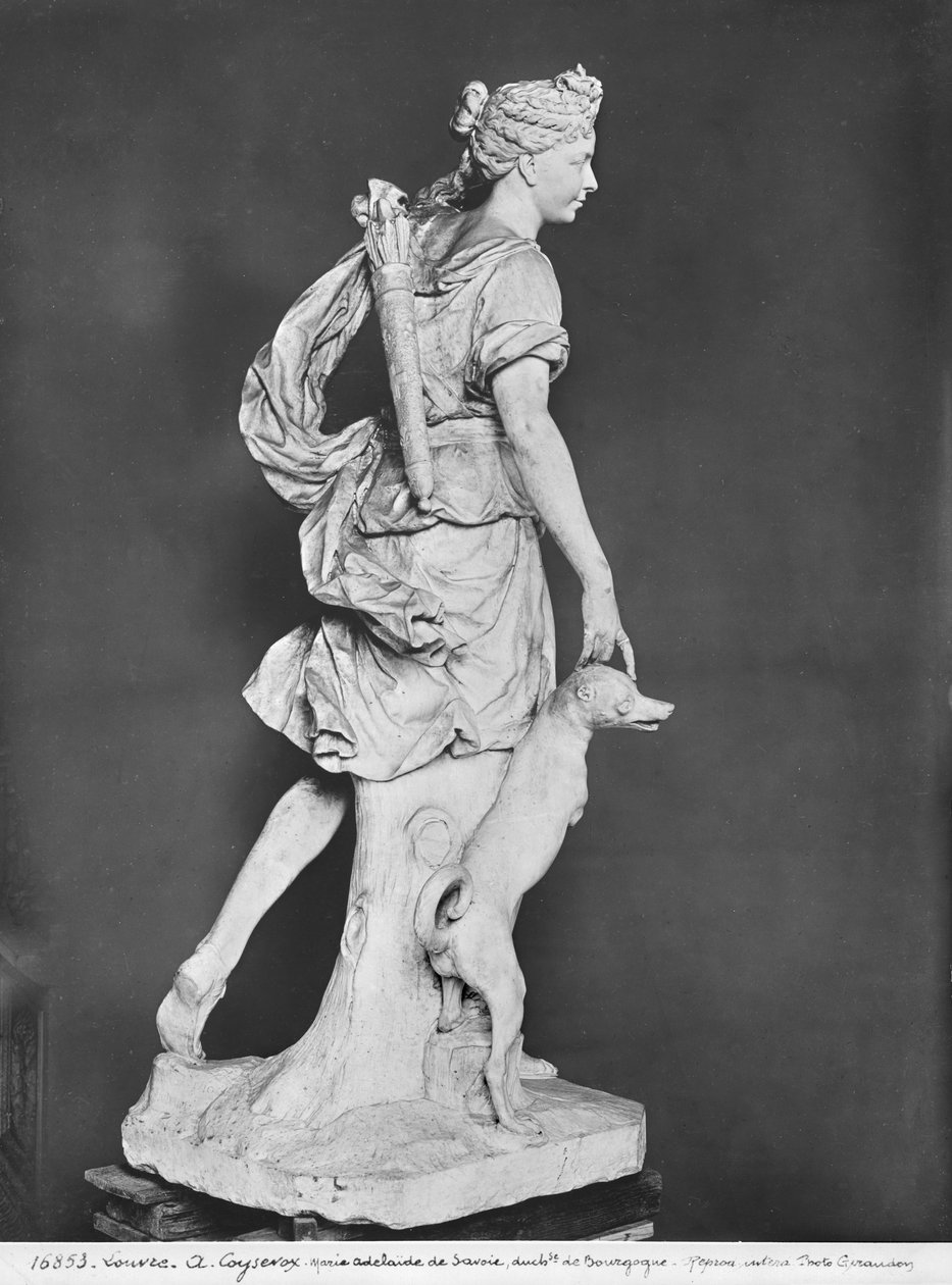 Marie-Adelaide de Savoie, Burgundia hercegnője, mint Diana, a vadásznő, 1709 (lásd még: 209277, 346030, 346032) (márvány) alkotó: Antoine Coysevox