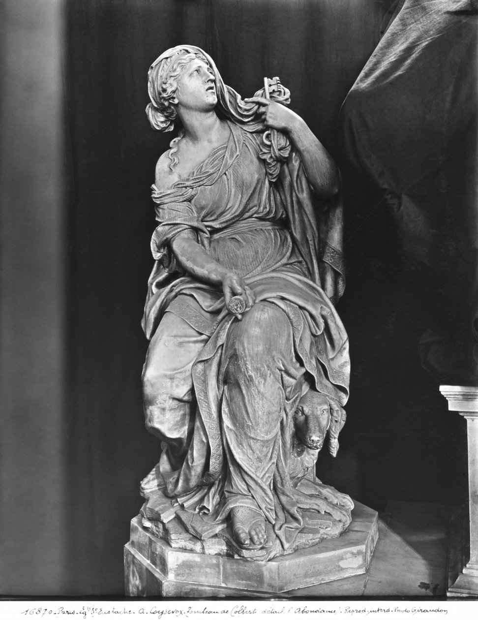 Jean-Baptiste Colbert de Torcy sírja 1619-83, a Hűség részlete, 1685-1687 körüli márvány, lásd még 248118, 248119, 248120, 252767, 252768 fekete-fehér fénykép. alkotó: Antoine Coysevox