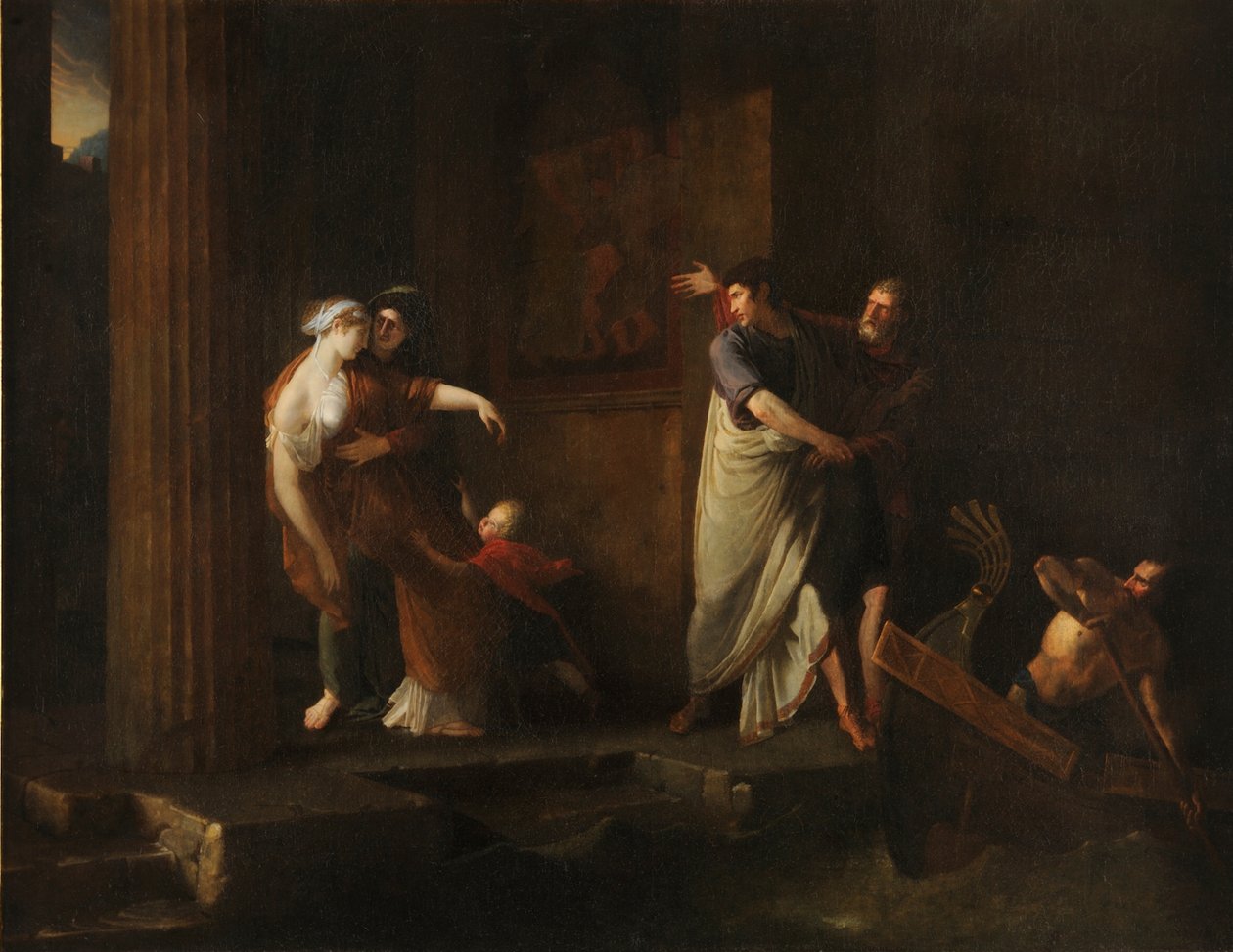 Brutus és Portia búcsúja, 1799 alkotó: Antoine Dubost