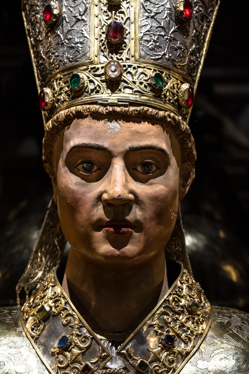 Szent Lizier ereklyetartó mellszobra alkotó: Antoine Favier