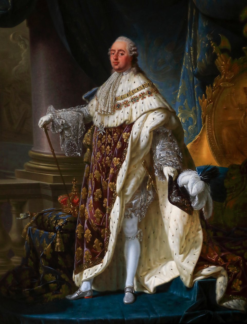 Louis XVI, in coronation costume alkotó: Antoine François Callet