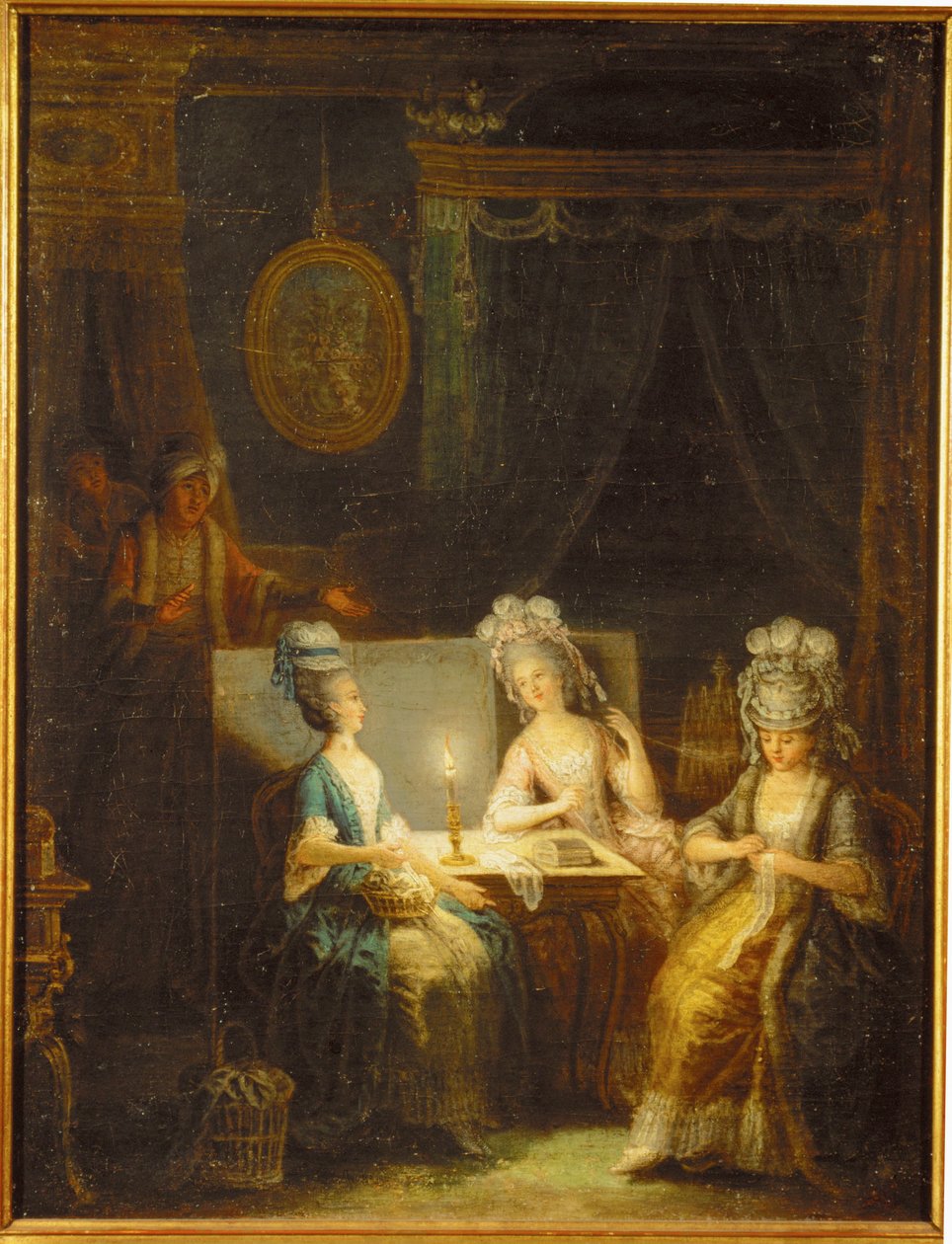 Zemir és Azor, opera, Andre E ... (festmény, vászon) alkotó: Antoine Francois Saint Aubert