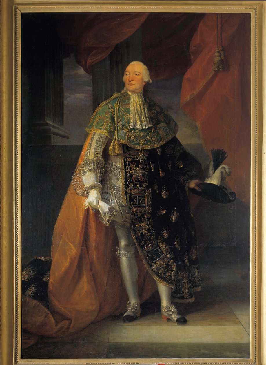 II. Lajos Fülöp József, Orléans hercege (1747-1793) egészalakos portréja, Philippe Egalite néven ismert, a Szentlélek Rendjének teljes öltözékében (Szentlélek rendje) Antoine Francois (Antoine-Francois) Callet festménye ( 1741-1823) alkotó: Antoine François Callet