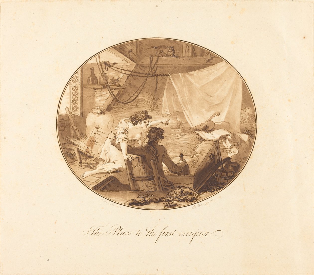 Az első megszálló helye alkotó: Antoine François Sergent after Augustin de Saint Aubin