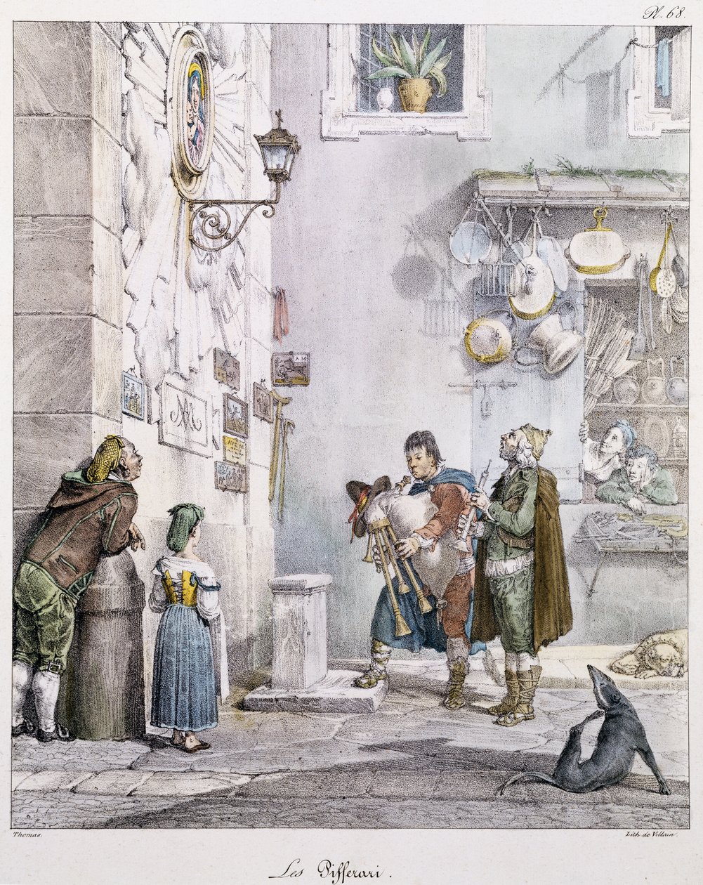 A csövesek, Antoine-Jean-Baptiste Thomas (1791-1833). 19. század. alkotó: Antoine Jean Baptiste Thomas