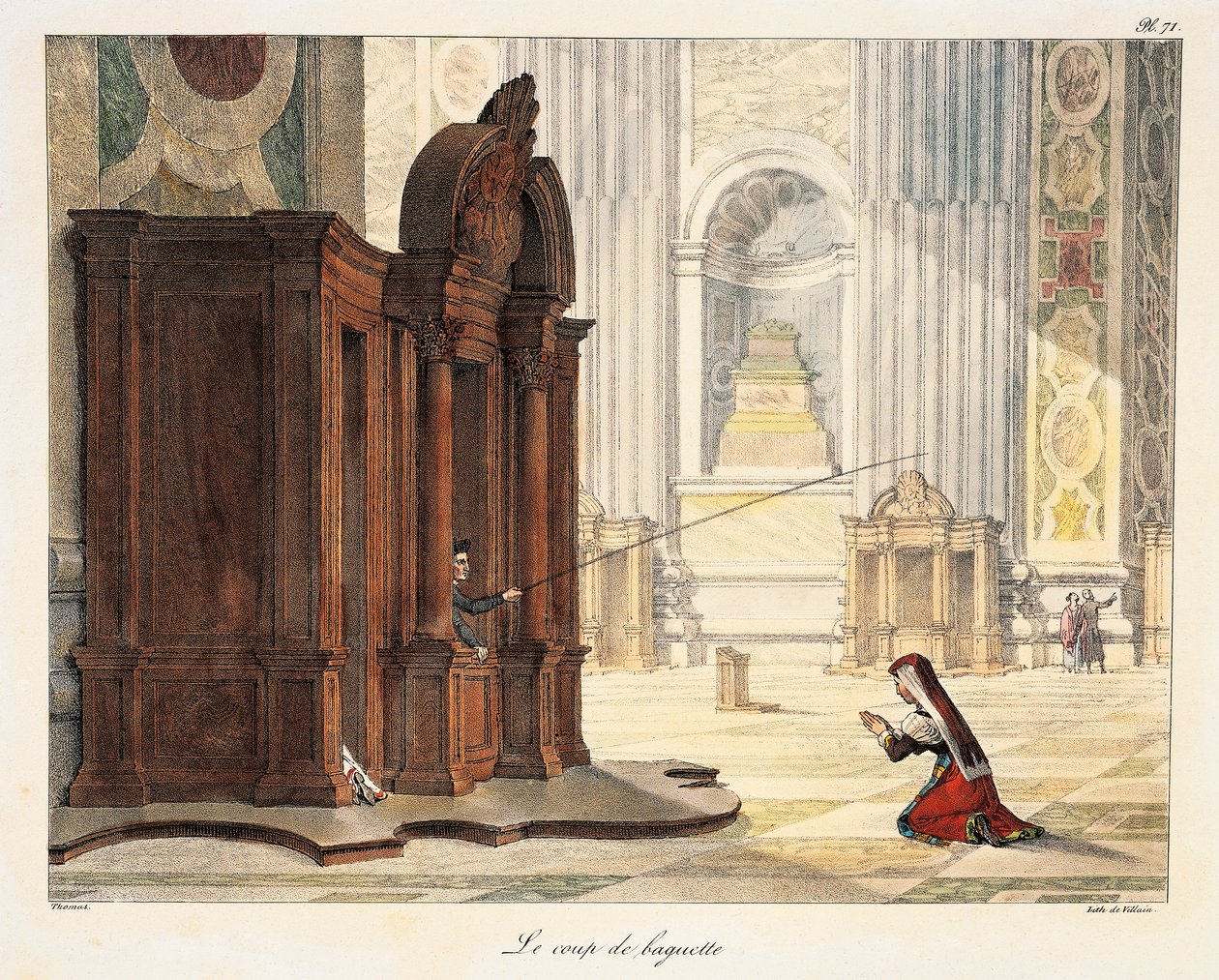 Pálca a Szent Péter-bazilikában alkotó: Antoine Jean Baptiste Thomas