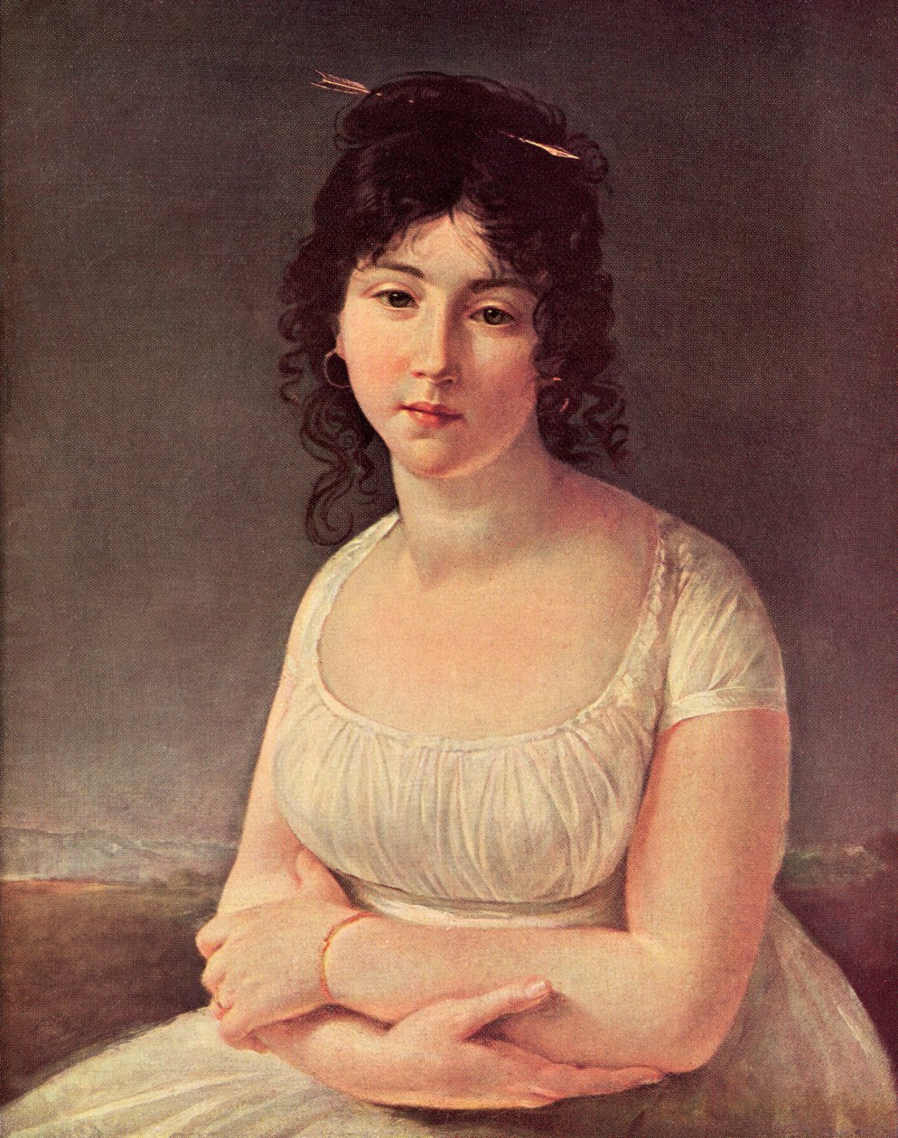 Madame Poussielgue 23 éves, 1797-ben (nyomtatott) alkotó: Antoine Jean (after) Gros