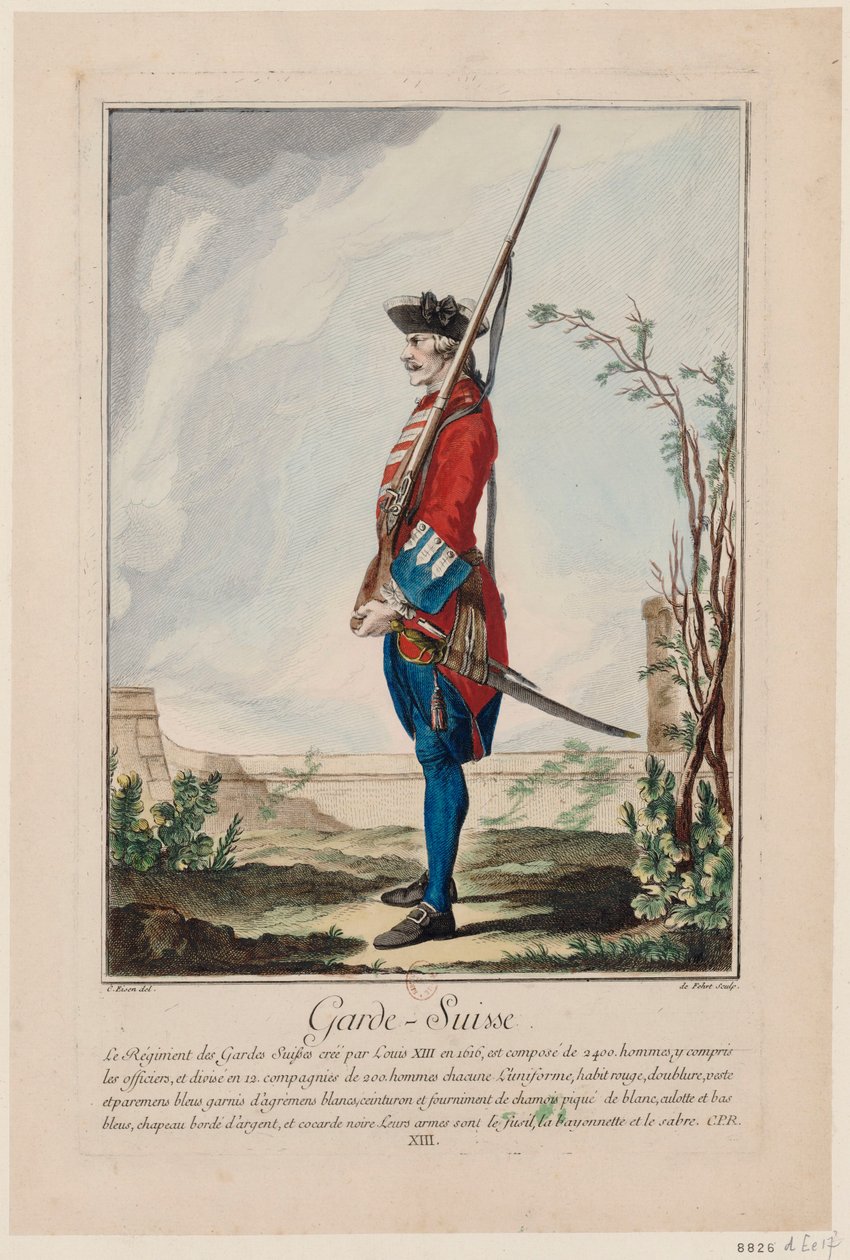 Svájci gárda A svájci gárda, 1756. alkotó: Antoine Jean De Fehrt