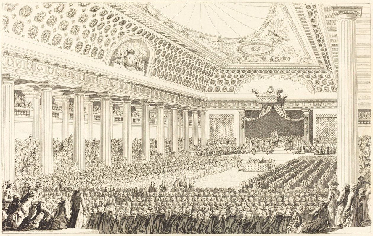 Az államok tábornokának megnyitója Versailles-ban, 1789. március 5-én alkotó: Antoine Jean Duclos after Charles Monnet