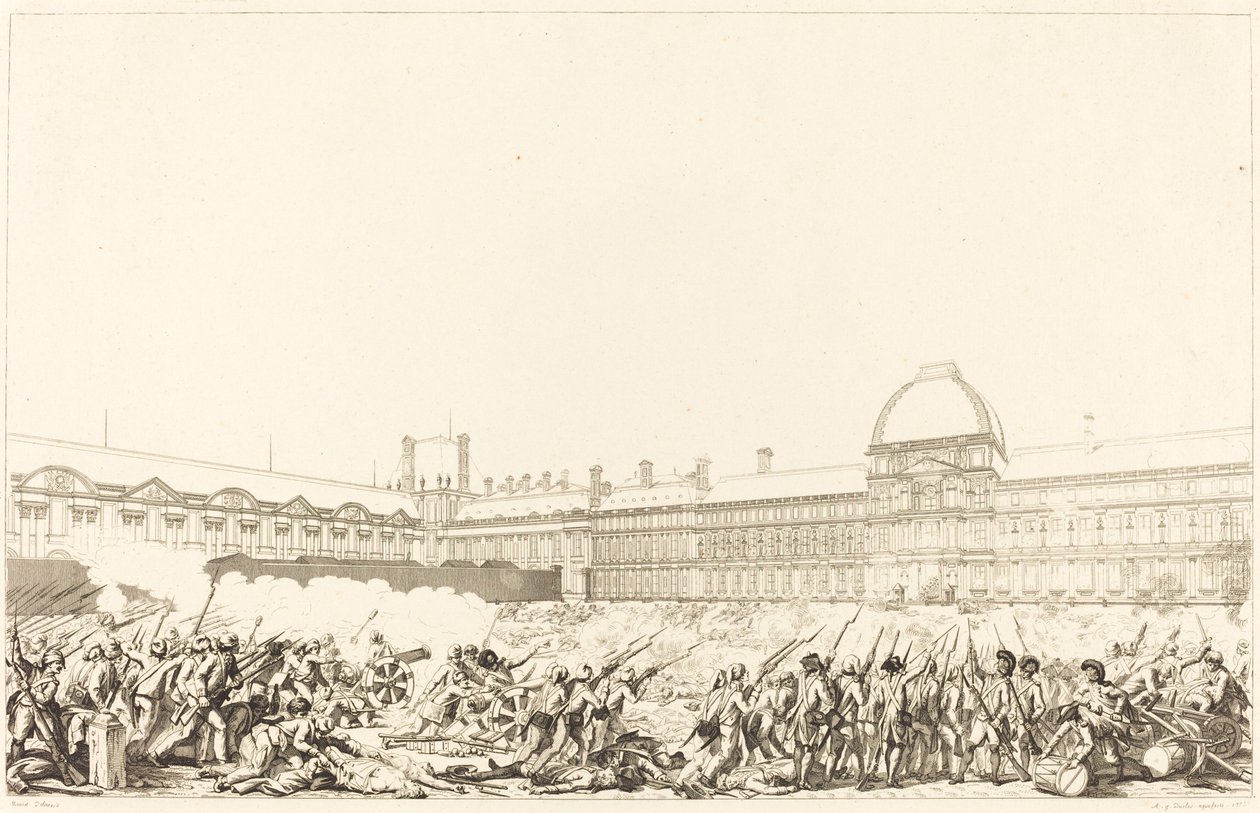 1792. augusztus 10-e alkotó: Antoine Jean Duclos after Charles Monnet