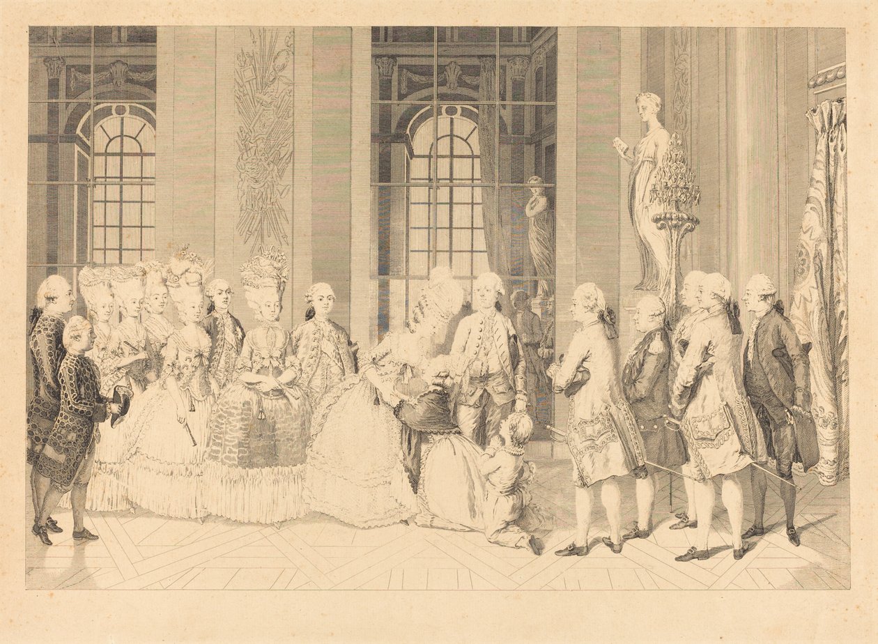 A királynő május 1-jén bejelenti Mme. de Bellegarde bírákat és férje szabadságát alkotó: Antoine Jean Duclos after vicomte Charles Henri Desfosses