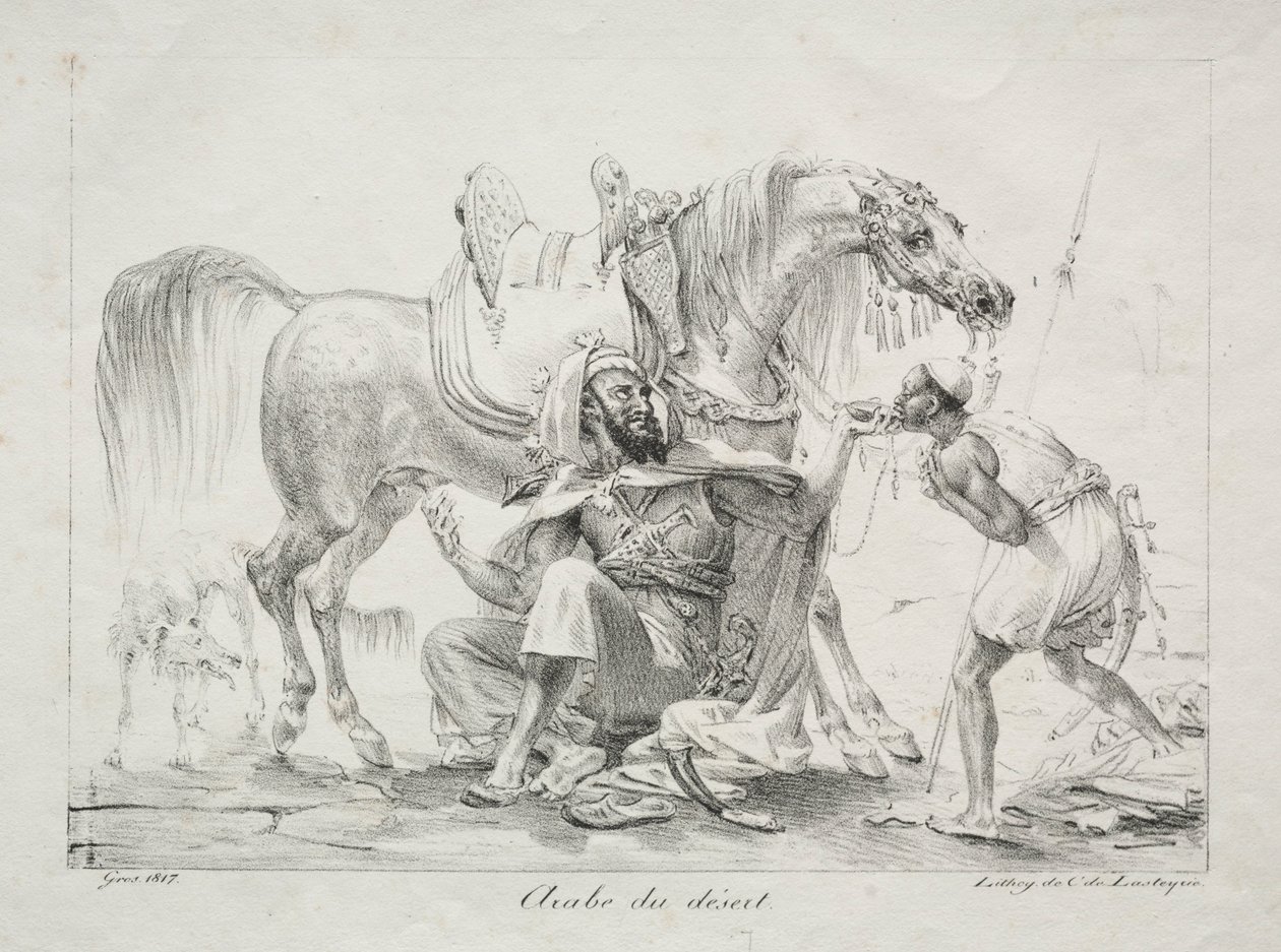 A sivatagi arab, 1817. alkotó: Antoine Jean Gros