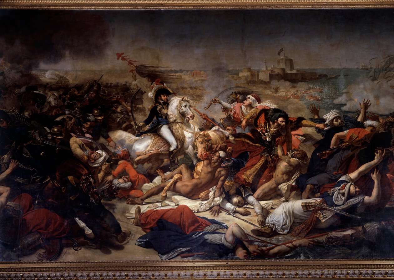 Egyiptom hadjárata (expedíciója) (1798-1801): Joachim Murat (1767-1815) az aboukir-i csata során július 25-én alkotó: Antoine Jean Gros
